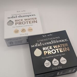 New! Kit•sch Solid Shampoo and Conditioner Set Rice Water Protein